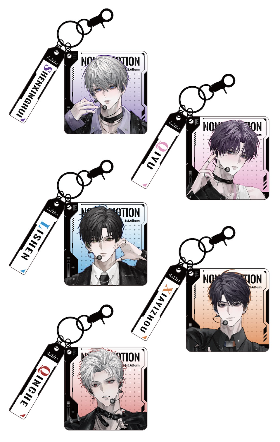 IDOL Series Keychain Fanmade Love and Deepspace