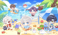 Beach Series Acrylic Fanmade Love and Deepspace