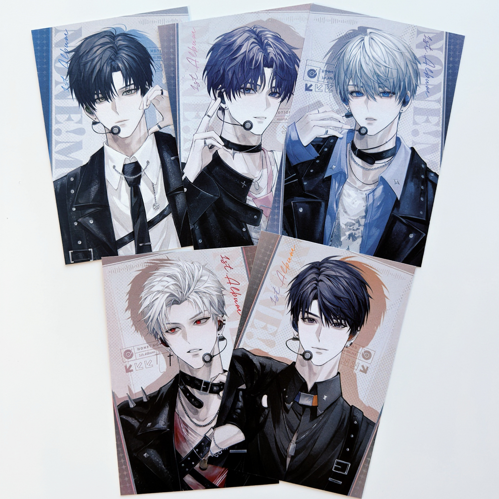 IDOL Series Postcard Fanmade Love and Deepspace (5 in 1)