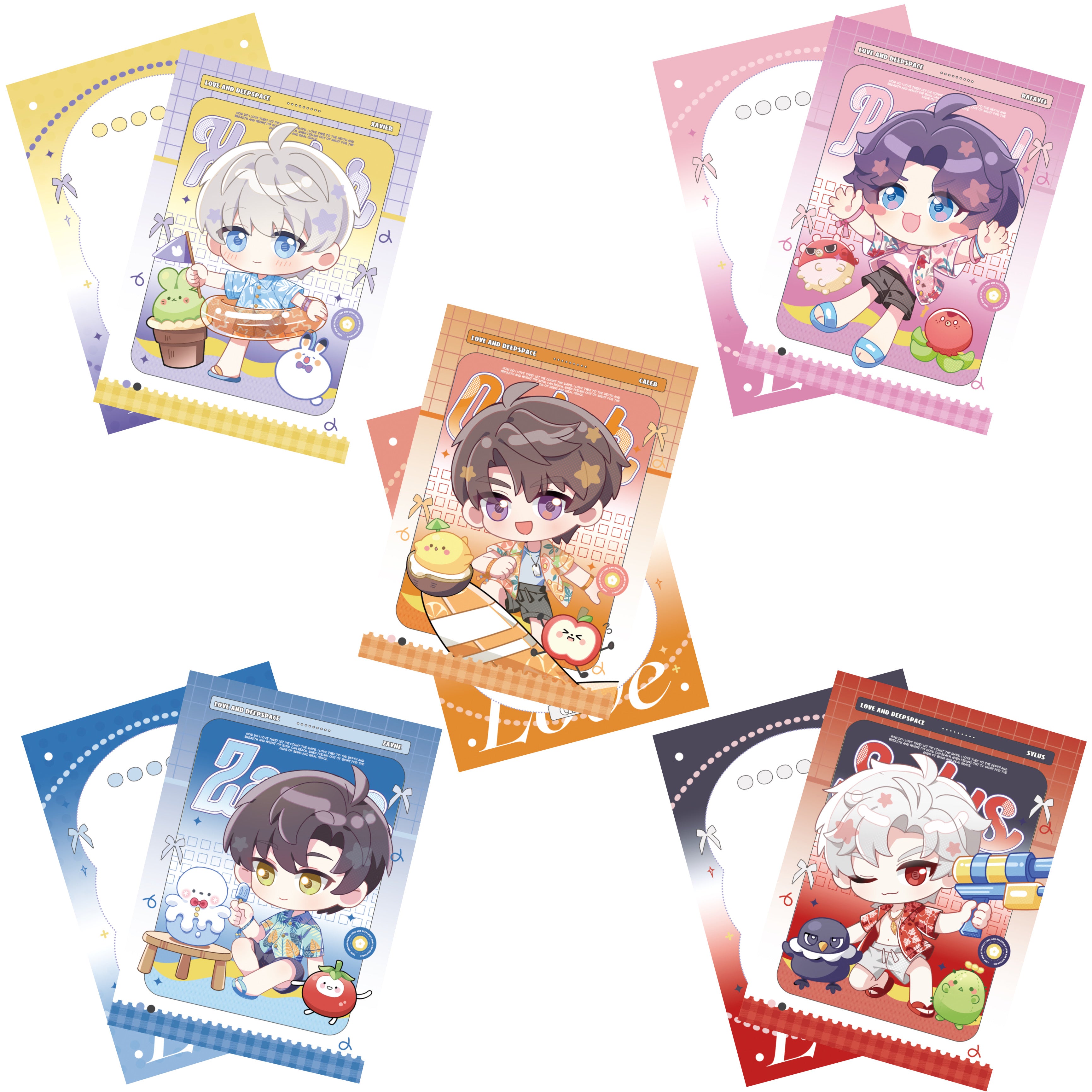 Beach Series Postcard Fanmade Love and Deepspace