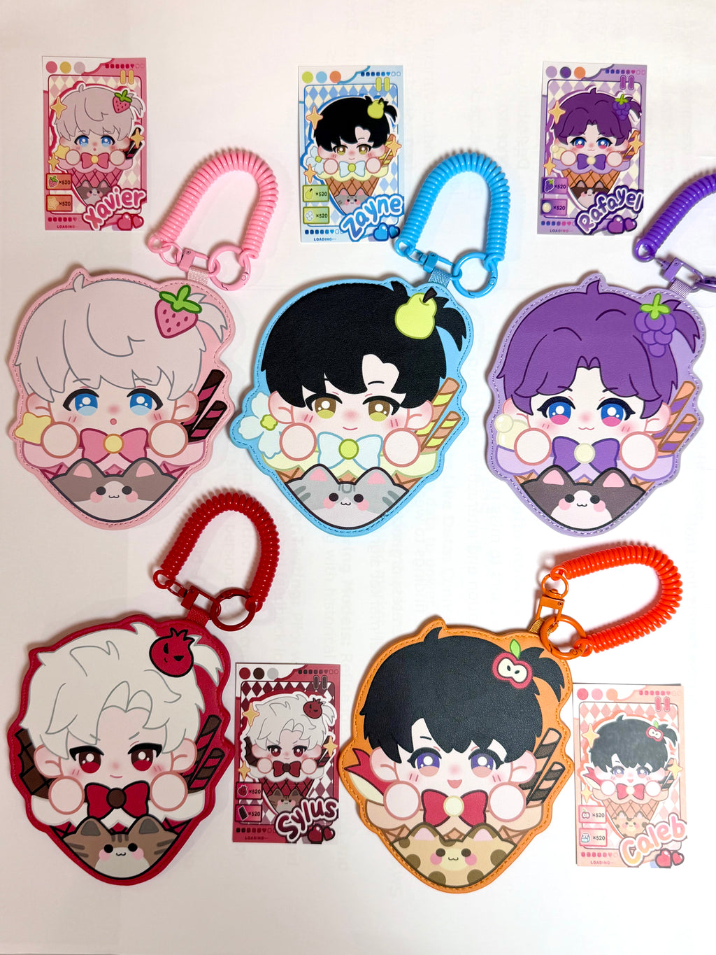 Sweet Card Holder Keychain & Photo Card Set Fanmade Love and Deepspace