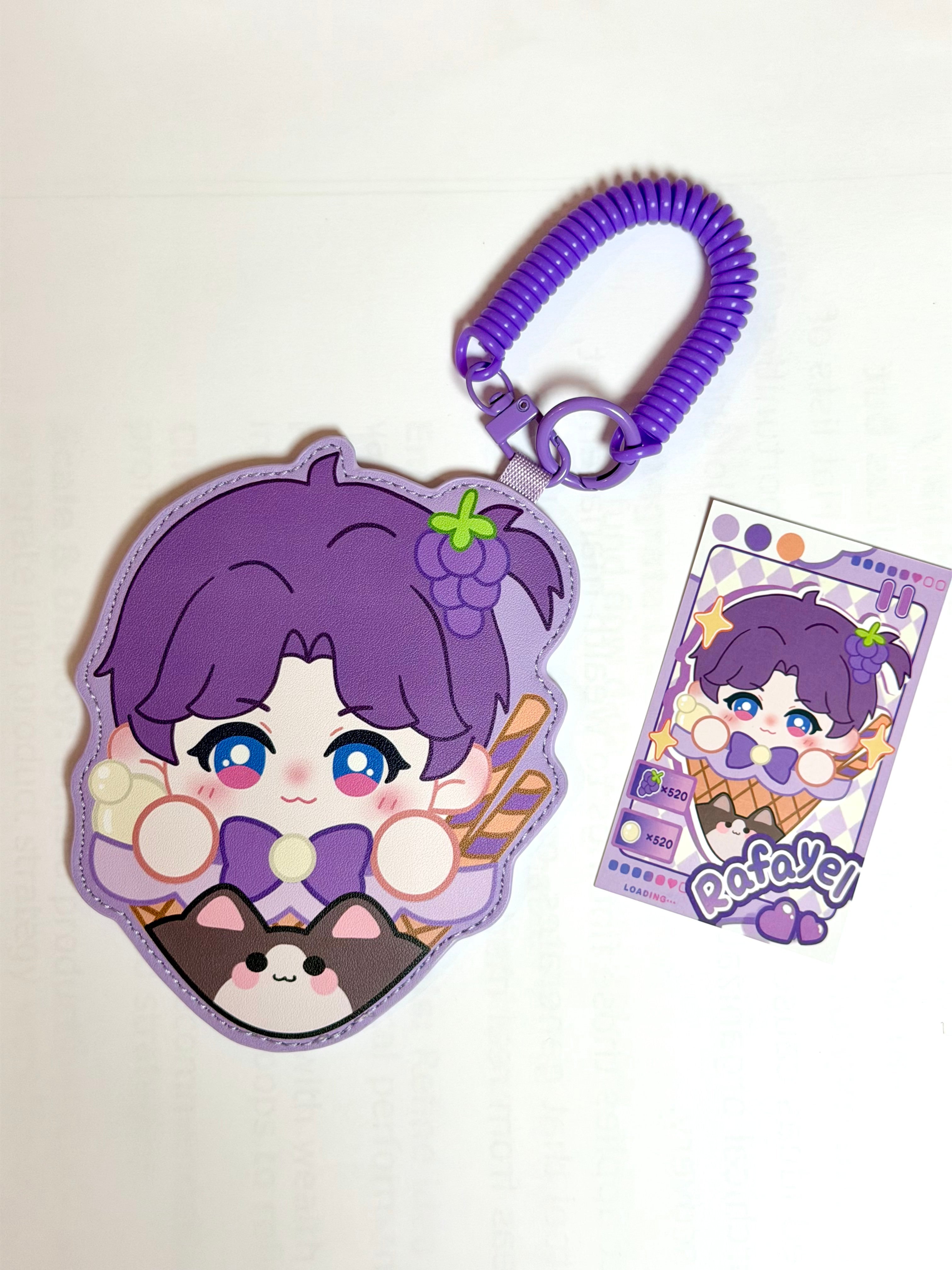 Sweet Card Holder Keychain & Photo Card Set Fanmade Love and Deepspace
