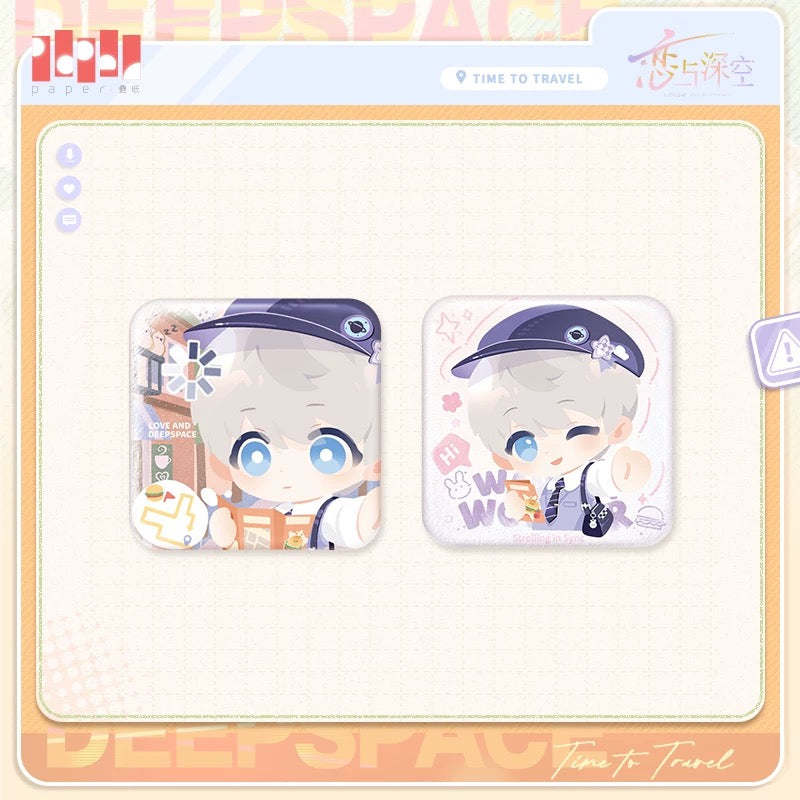 【Pre-Sale】[Time to Travel] Mini Square Badge Set | Love and Deepspace
