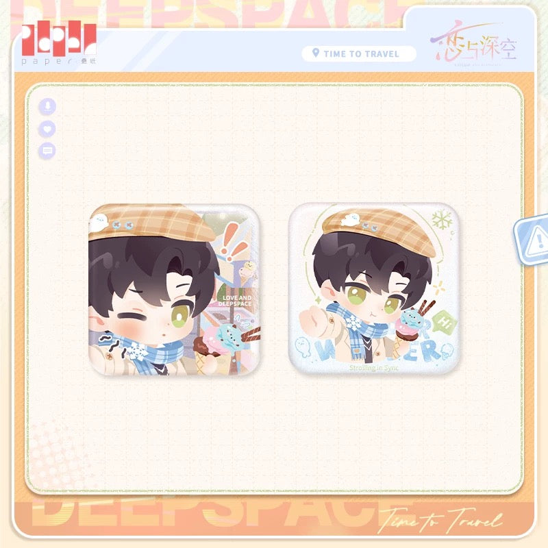 【Pre-Sale】[Time to Travel] Mini Square Badge Set | Love and Deepspace