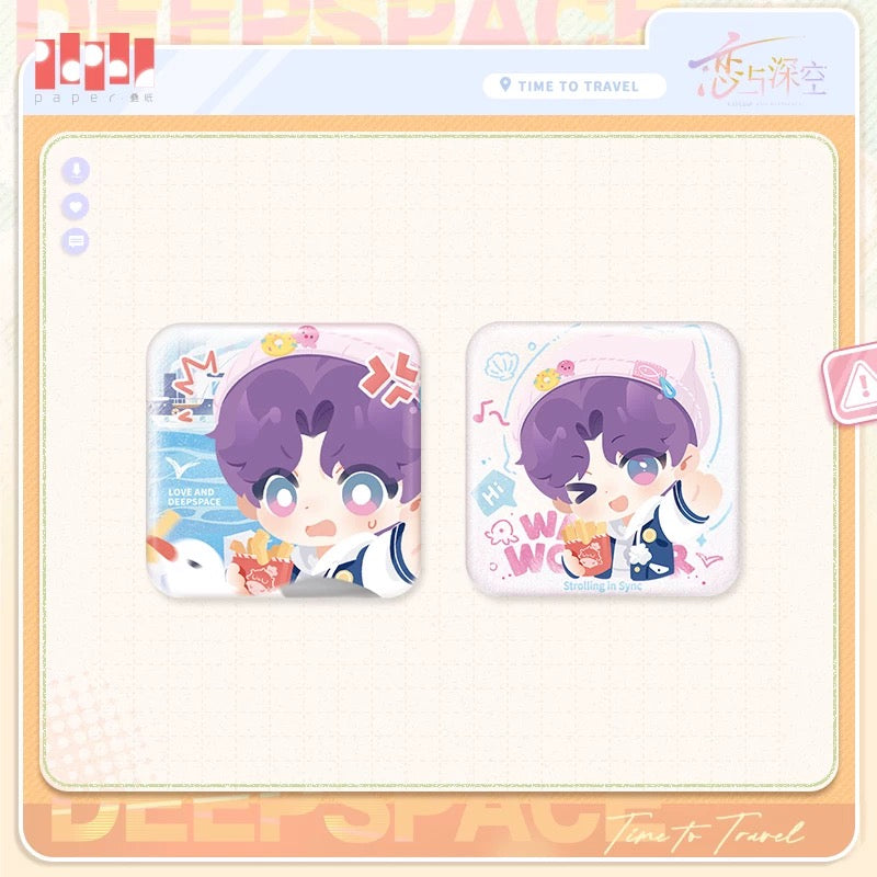 【Pre-Sale】[Time to Travel] Mini Square Badge Set | Love and Deepspace